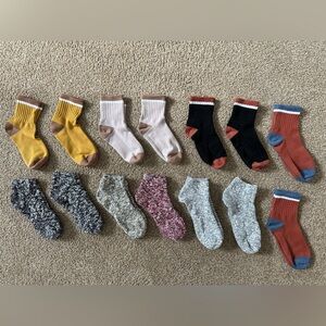Colorful Ankle Socks Set, 14 Pairs